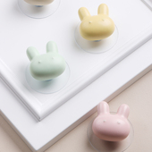 免钉贴现代极简萌兔女孩2025新款 卧室大全卡通可爱彩色把手免打孔