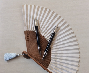 绝版！四季酒店套房尊享经典黑色银头商务用签字笔 圆珠笔 酒店控