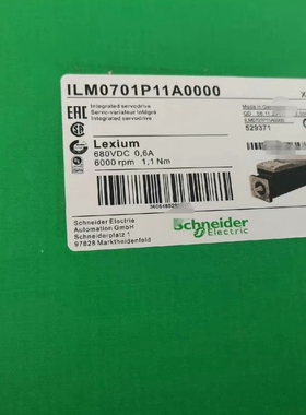 ILM1401M21F0000施耐德伺服电机全新原装正品质保一年