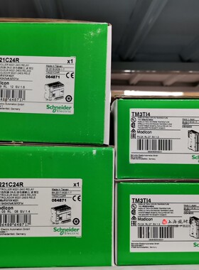 TM221C24R施耐德模块PLC全新原装可编程逻辑控制器24点IO继电器输