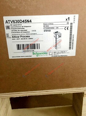 ATV630D45N4施耐德45KW变频器三相380V带电抗器高级面板现货