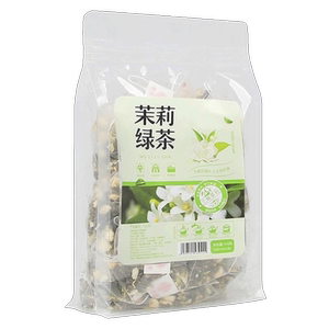 茉莉花茶胖某来同款平替茉莉飘雪绿茶冷泡花茶包泡水喝的东西正品