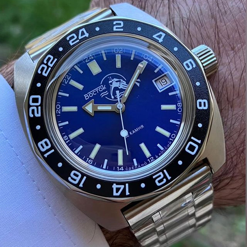 两栖动物全自动机械军表防水进口