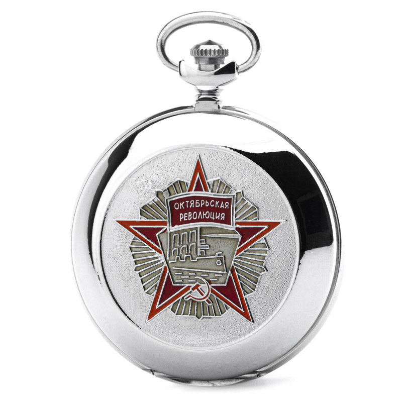 苏联怀表molnija闪电牌十月革命机械怀表复古全新库存3602机芯