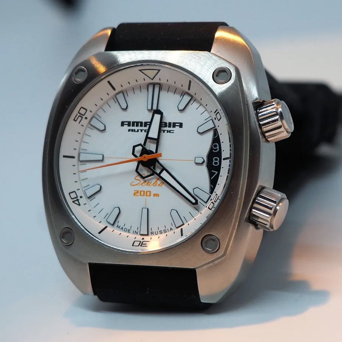 俄罗斯男军表VOSTOK自动机械蛙人潜水水肺系列运动防震超级夜光