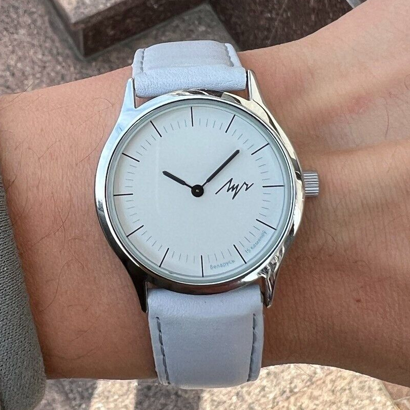 时尚优雅女表超薄机械紫色真皮