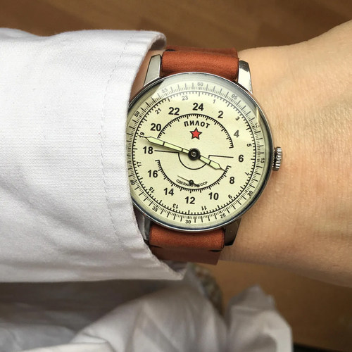 机械飞行员复古金色军表