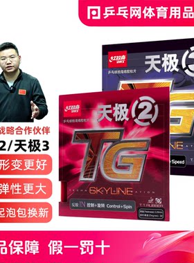 【湿父推荐】红双喜NEO天极2尼奥NEO天极3乒乓球拍胶皮反套胶皮