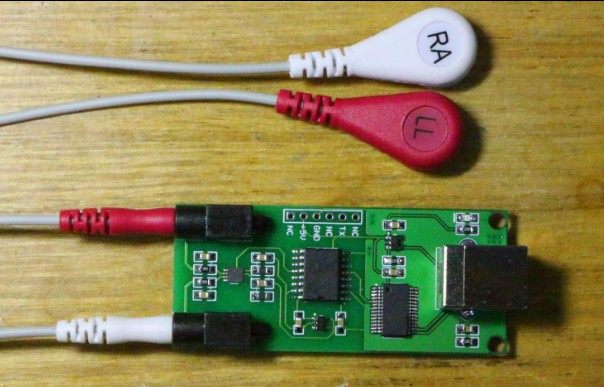 USB心电采集模块 BMD101模块 心电测量板 心率采集模块 有视频