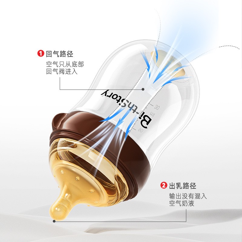 防胀气玻璃奶瓶良品物语玻璃