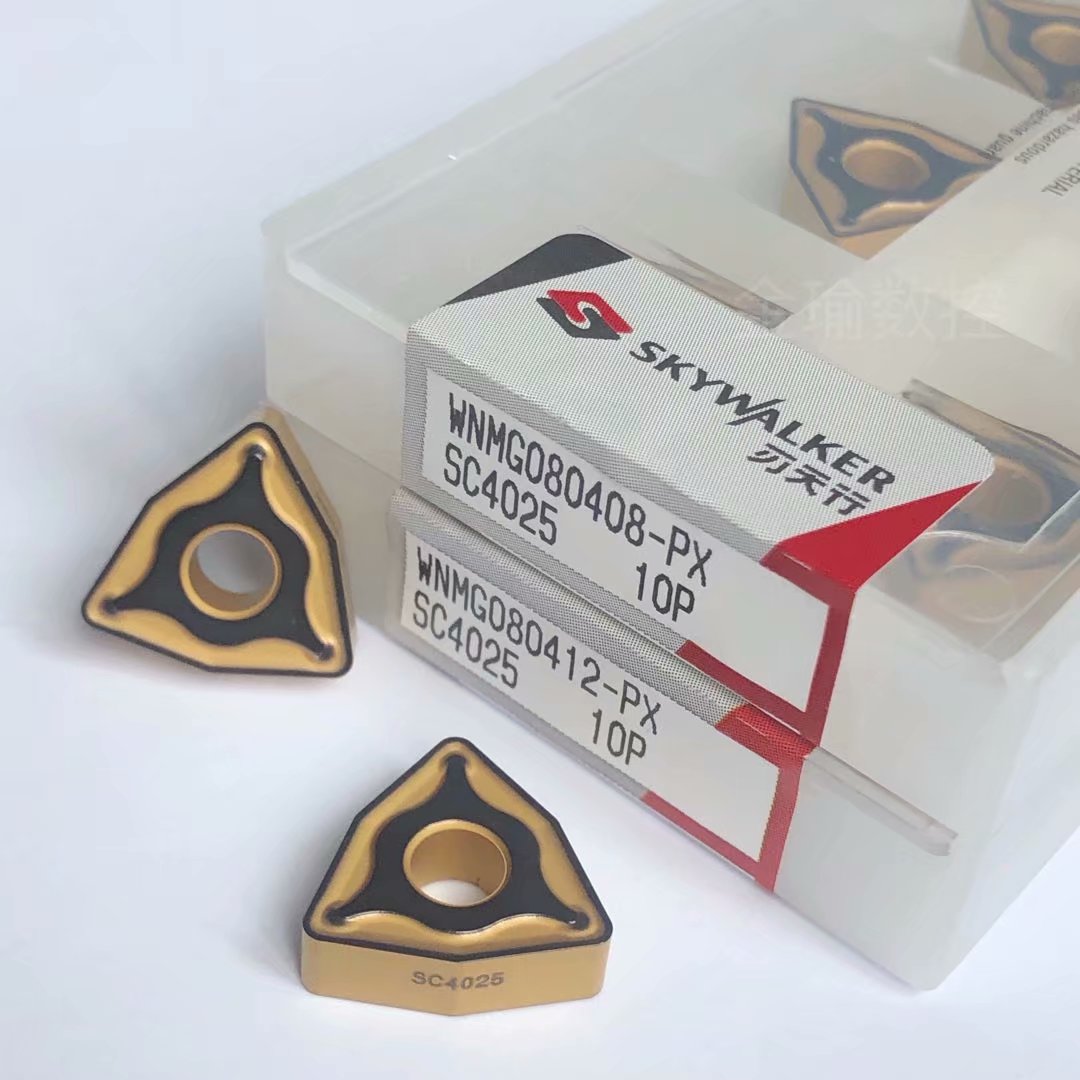 日本刃天行桃形刀片WNMG080408/12-PX SC4025数控外圆刀粒钢