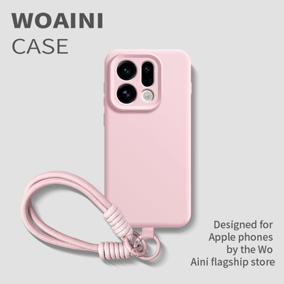 纯色液态硅胶砂粉色适用oppo外壳