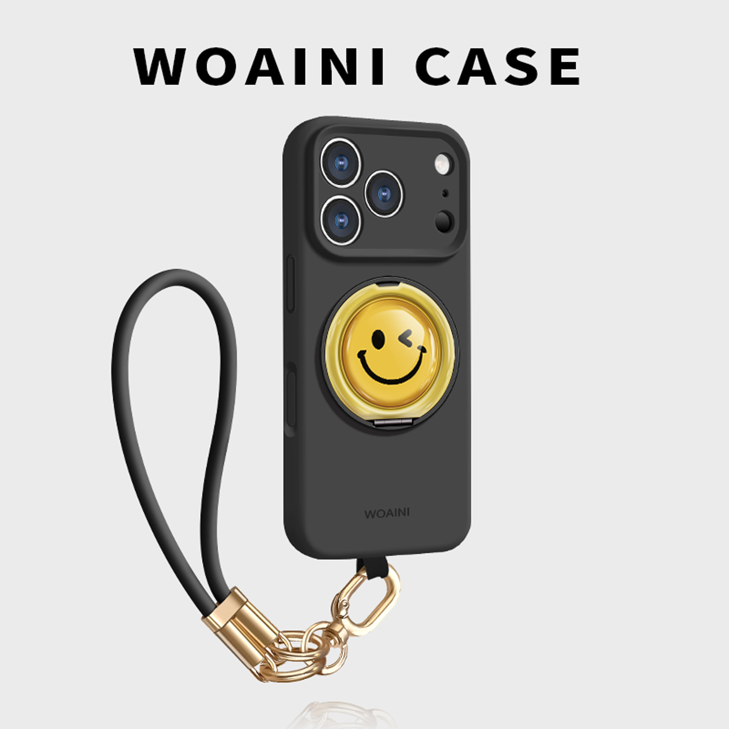 眨眼笑脸时尚潮流情侣手机壳