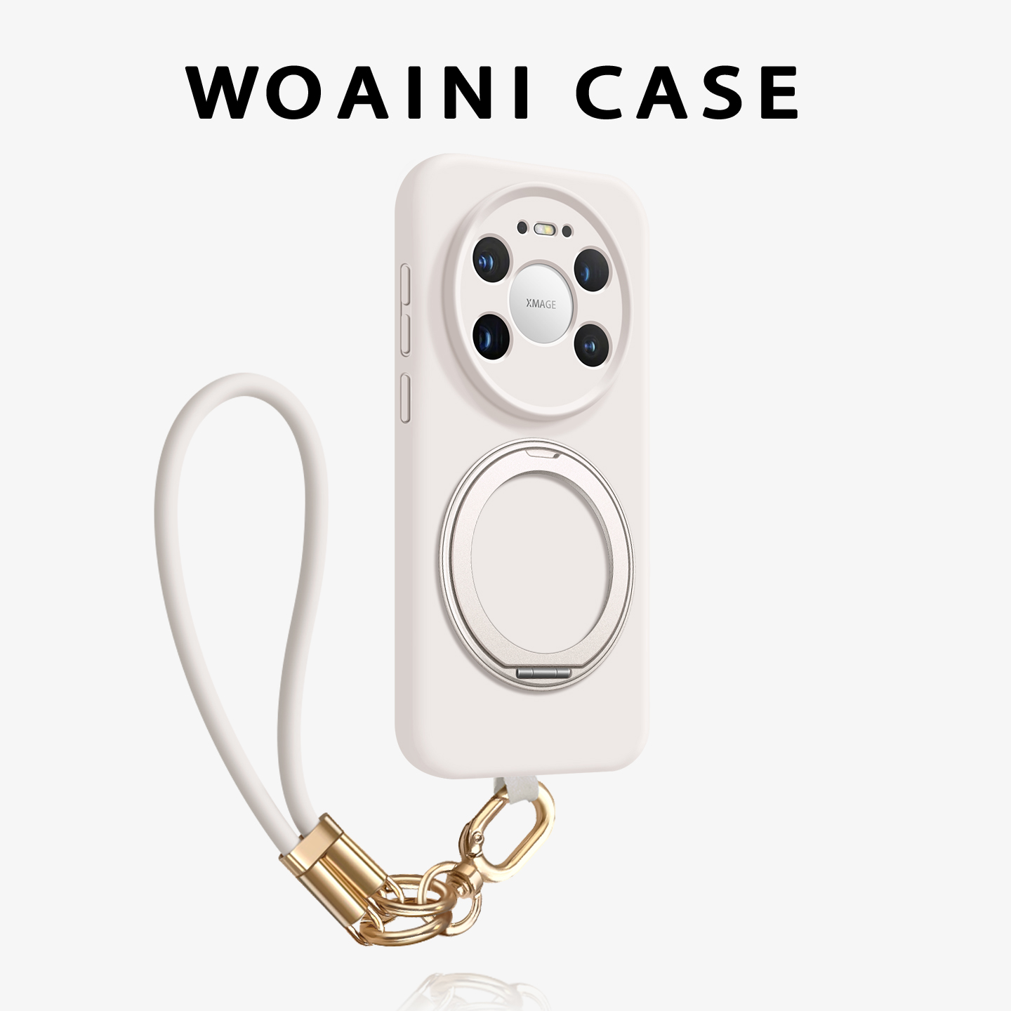 古董白纯色液态适用华为mt80外壳