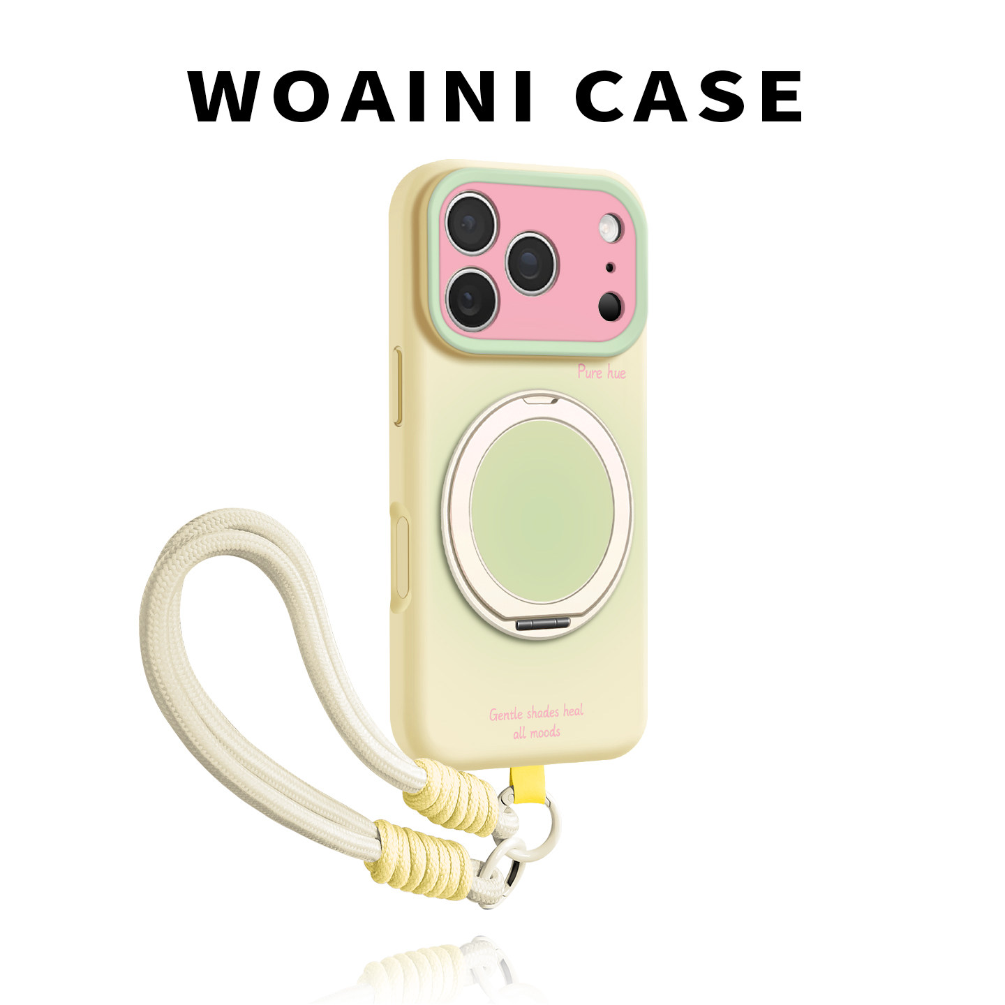 沃艾尼适用苹果18Pro手机壳iPhone18promax简约撞色17pro支点壳16液态硅胶15高级感14带挂绳plus超火13全包12