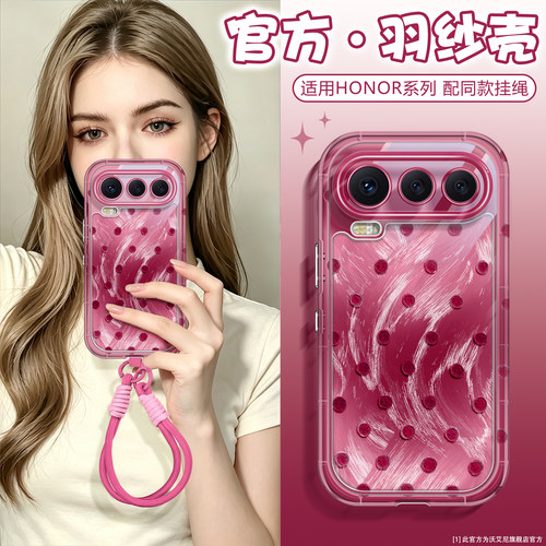 波点羽纱适用荣耀600pro手机壳