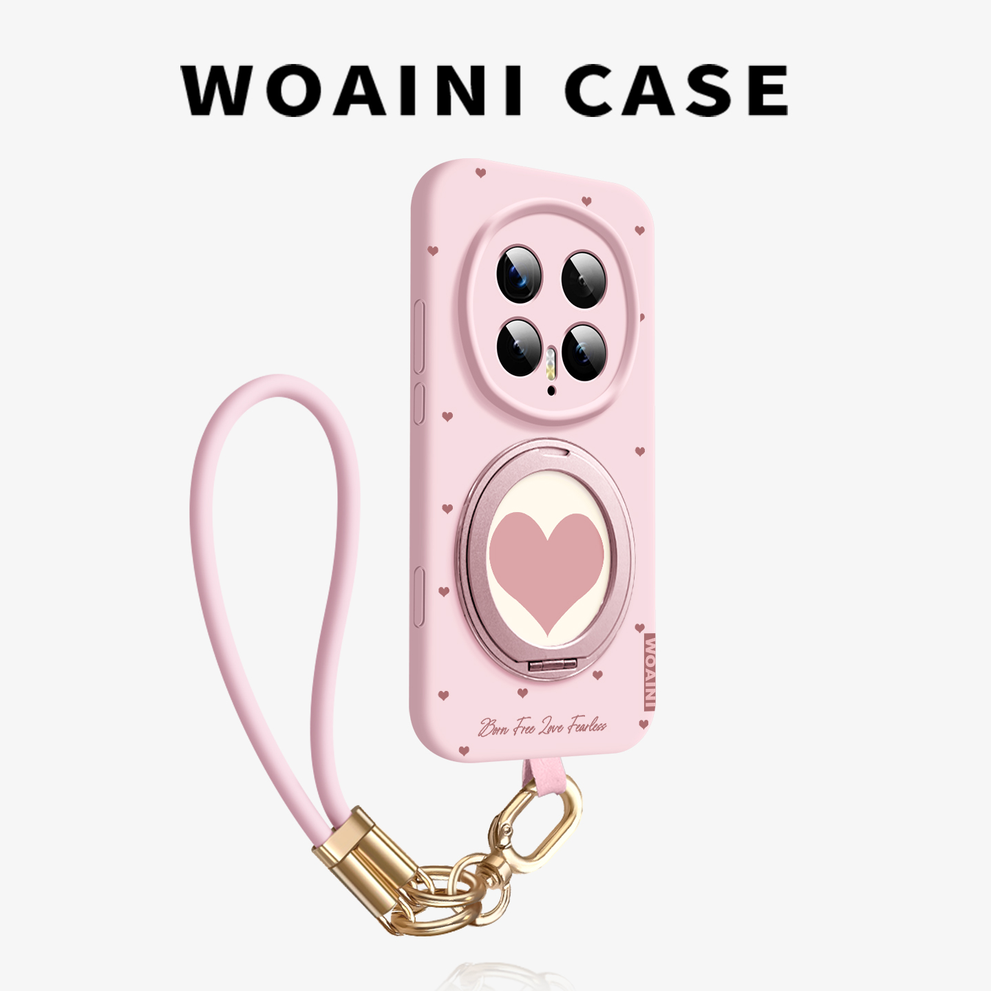 360旋转支架适用荣耀magic8pro手机壳新款magic7日韩ins爱心magic6pro液态硅胶magic5全包带挂绳magic8网红女