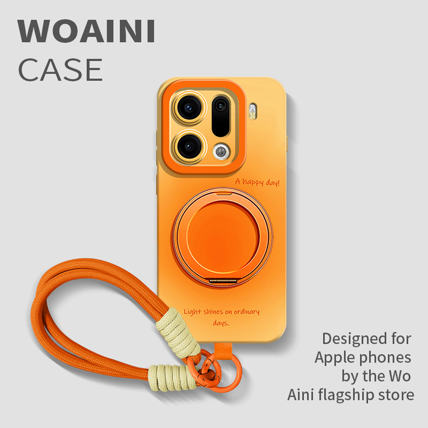 晕染渐变橙适用oppofindx9手机壳