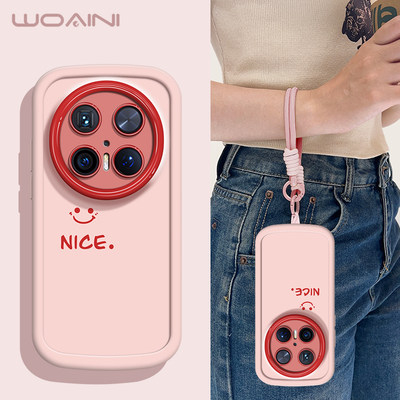 nice英文笑脸适用华为手机壳