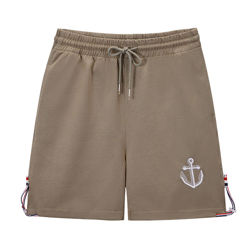 TB官方正品2025夏季新款男士直筒毛圈棉裤刺绣款船锚图案休闲短裤,男装,短裤,淘宝优惠券,粉丝福利购,淘宝优惠卷