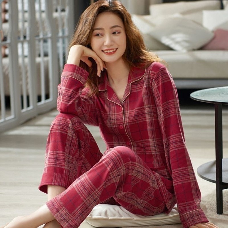 2025款春秋冬100%纯棉睡衣女士大码长袖全棉中年开衫可外穿家居服,女士内衣/男士内衣/家居服,睡衣/家居服套装,淘宝优惠券,粉丝福利购,淘宝优惠卷