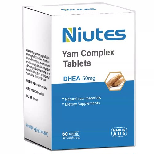NIUTES纽特斯DHEA山药片原装进口正品官方旗舰店