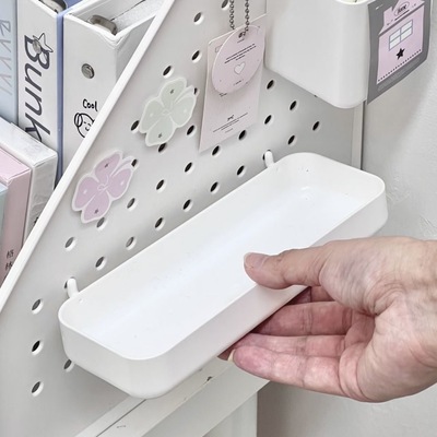 桌面多功能文件收纳架ins风学生书桌立式办公室a4夹洞洞板置物架
