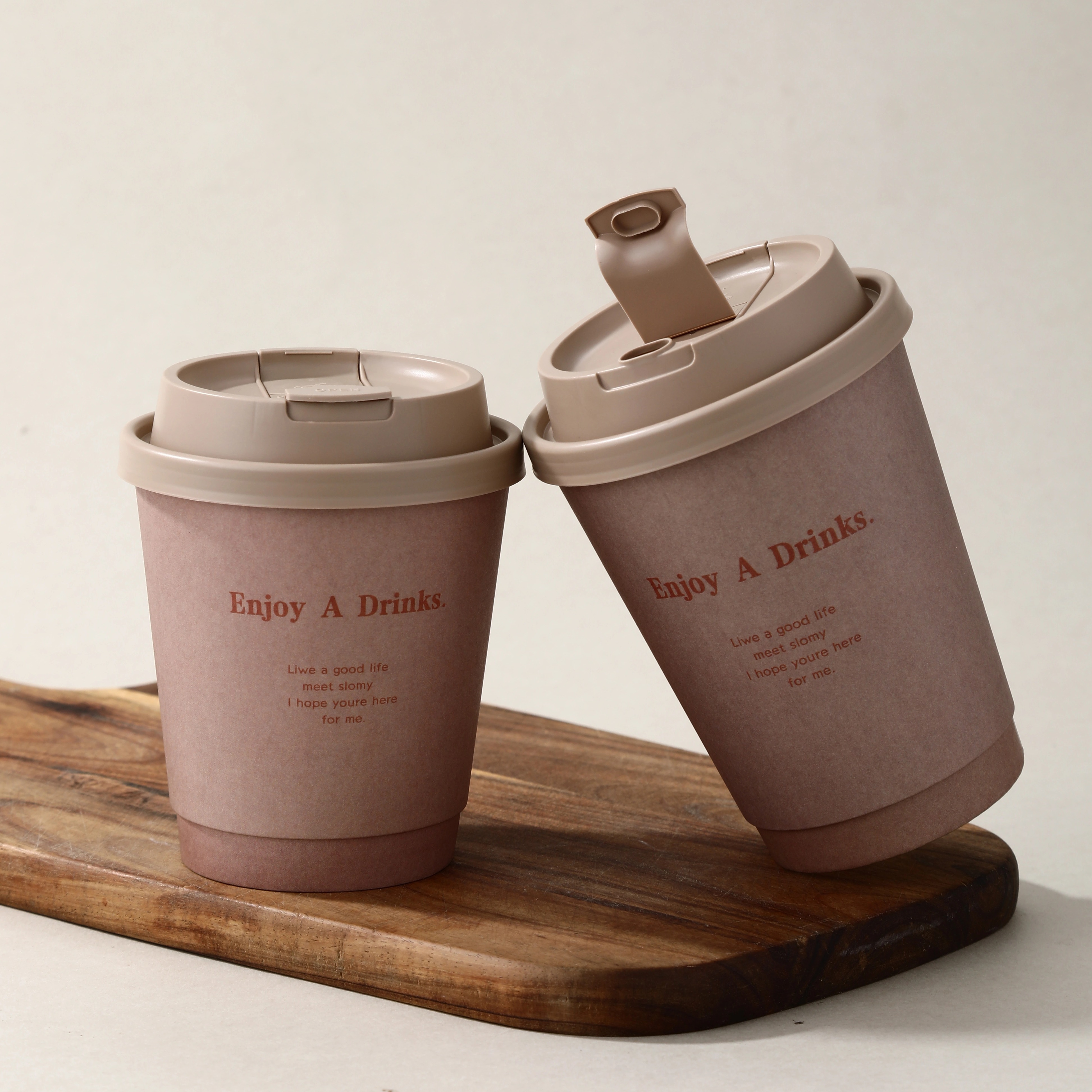 一次性咖啡杯支持定制logo