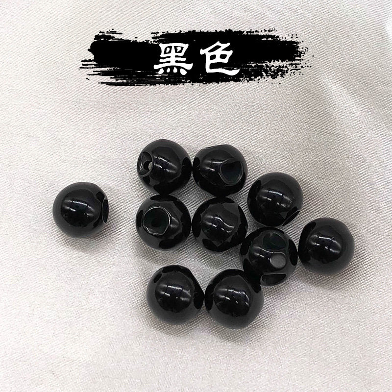 HANFU 치파오 비즈 플레이트 버튼 당나라 정장 복고풍 라운드 비즈 진주 빛 모조 옥 버튼 셔츠 작은 버튼