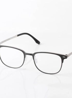 商务日系超轻纯钛复古男商务近视窄框高度数檀木眼镜架全框99011