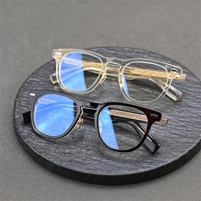 余文乐同款联名日系复古美拉德风近视意大利板材眼镜可配近视6346
