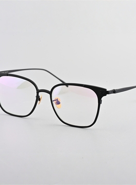 简约复古方框眼镜近视眼镜男超轻眼镜框架配近视变色片大脸19828