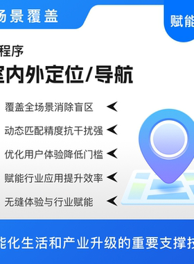 商场医院景区3D建模室内外导航APP软件小程序定位地图路线规划AOA