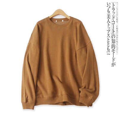 宽松休闲百搭卫衣圆领套头