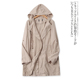 休闲百搭宽松显瘦长袖 外贸女装 连帽外套13799 新款 水洗棉风衣秋季