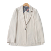 休闲百搭一粒扣翻领显瘦长袖 日单西装 外贸女装 新款 外套19574 春季