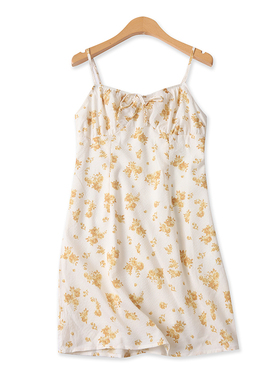 抹胸吊带裙秋季新款外贸女装时尚露背后背拉链修身印花短裙17272