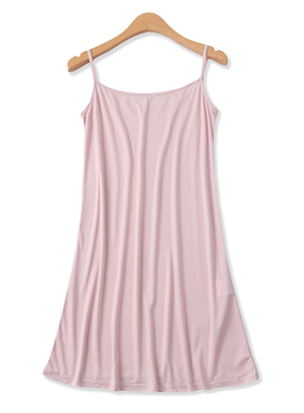 中长款吊带裙夏新款外贸女装百搭修身弹力显瘦可调节吊带杉12912