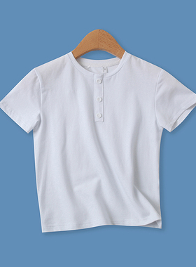 短款棉T恤夏季新款外贸女装百搭简洁圆领套头显瘦短袖上衣 14882