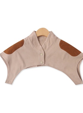 披肩背心冬季新款外贸女装百搭睡眠颈椎保暖护肩膀前扣坎肩17504