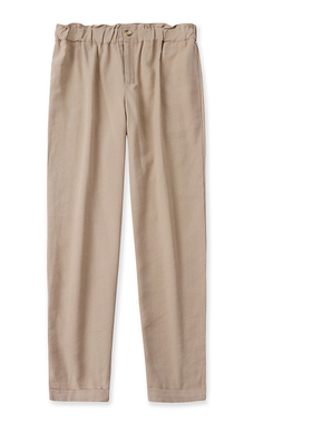 高腰休闲裤春夏新款外贸女百搭通勤松紧斜插袋大码宽松长裤12760