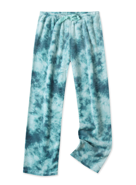 卡通印花睡裤冬季新款外贸亲子保暖松紧腰大码宽松家居绒裤17285