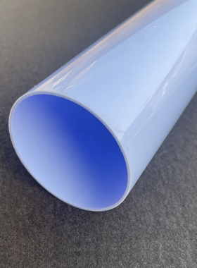 蓝色外径60厚1.5mm PC聚碳酸酯硬管塑料管彩色管蓝色强度高耐高温