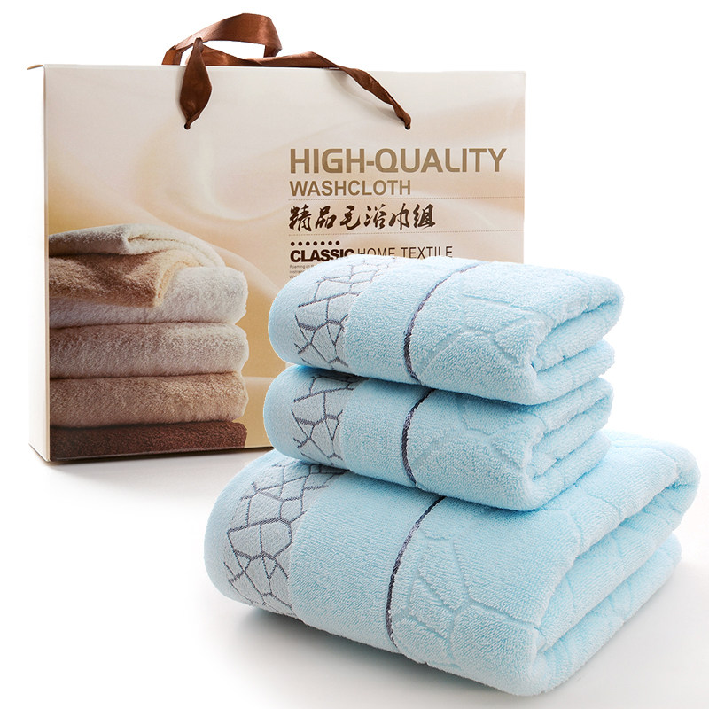 浴巾毛巾纯棉礼盒三件套装柔软结婚过寿生日回礼定制logo吸水纱布,居家布艺,毛巾/面巾,淘宝优惠券,粉丝福利购,淘宝优惠卷