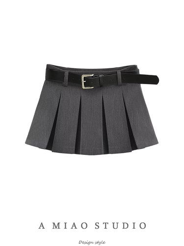 短裙百褶裙复古辣妹A字百褶裙