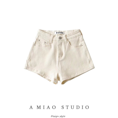 高腰短裤弹力牛仔夏季性感热裤