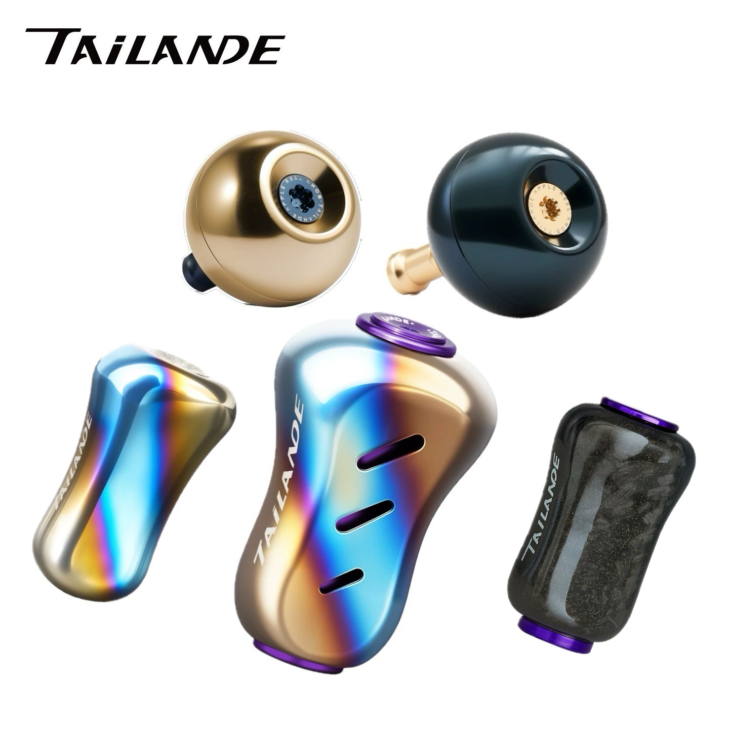 泰兰德钛合金碳纤维轻量化喜玛诺斯泰拉达瓦水滴轮纺车轮改装握丸