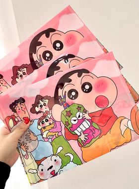 3个装自制PVC文件袋少女心卡通试卷资料收纳袋A4防水文件夹ins