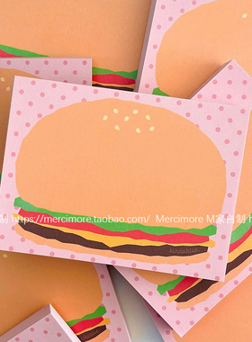 ins风可爱卡通小众便签本高颜值学生手账素材便签纸留言记事本