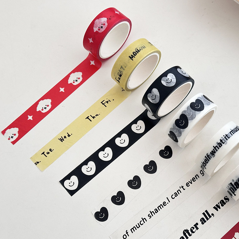 自制款ins韩国字母卡通纸胶带可爱手撕胶带手帐和纸胶带贴纸整卷,文具电教/文化用品/商务用品,和纸胶带,淘宝优惠券,粉丝福利购,淘宝优惠卷